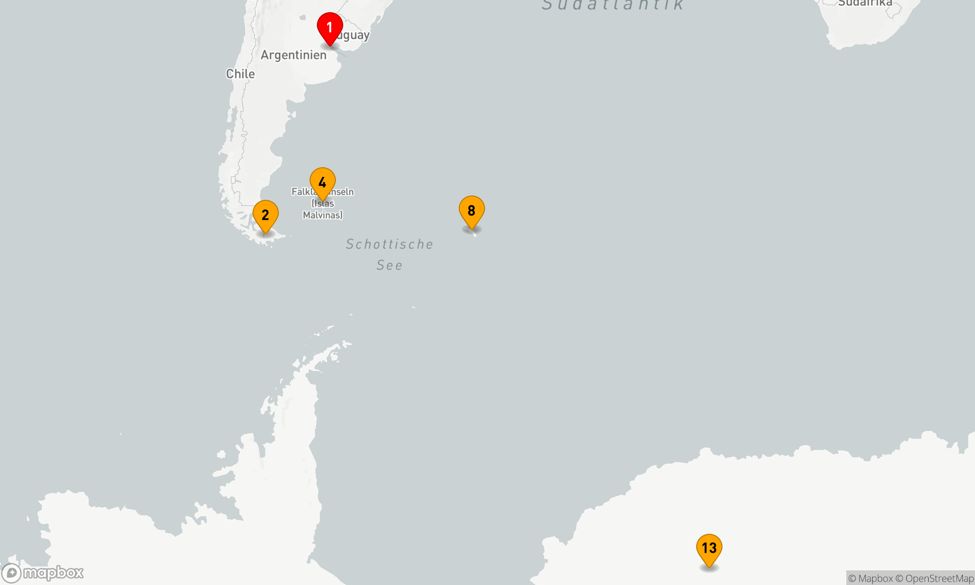 Antarctica, South Georgia & Falkland Islands