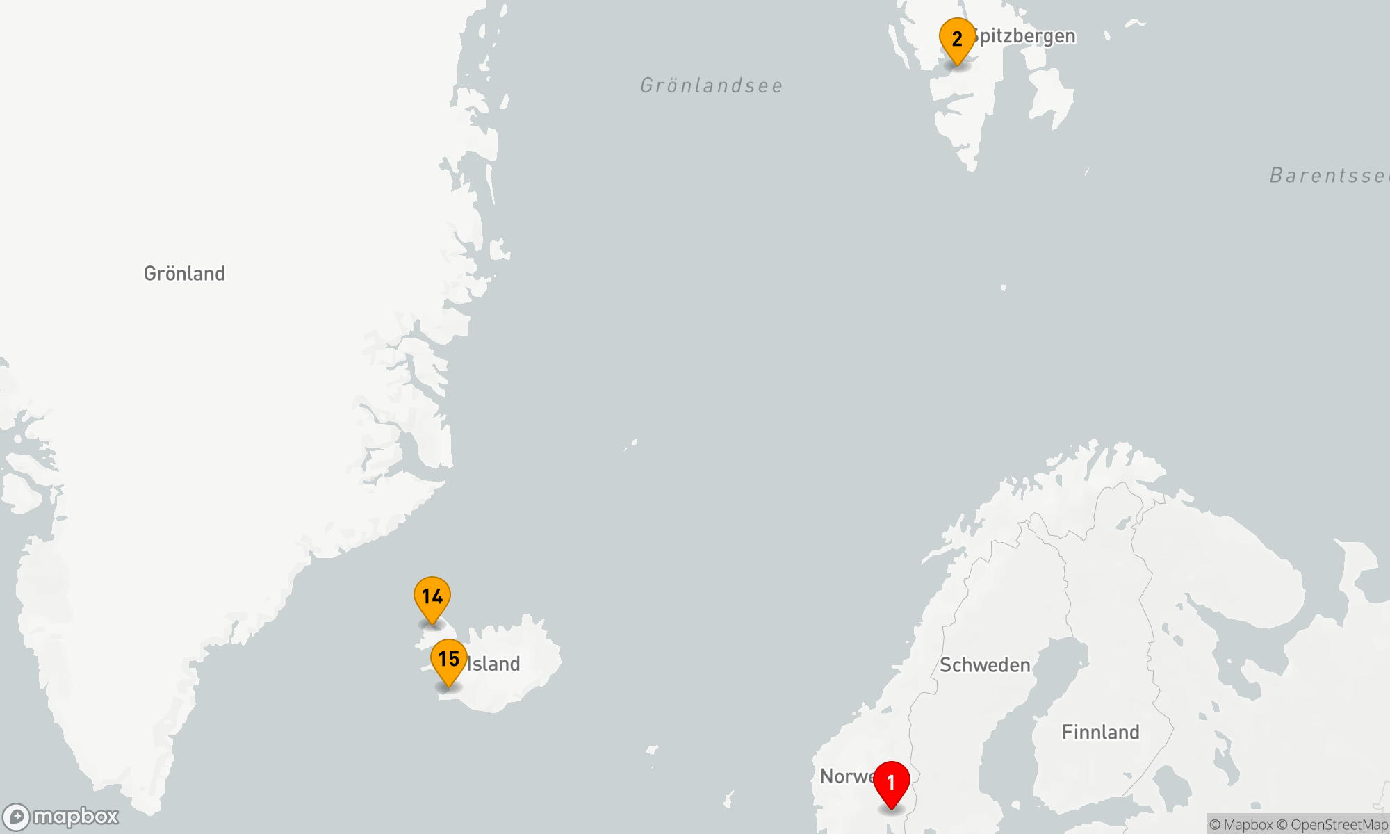 Arctic Islands: Svalbard, Greenland & Iceland