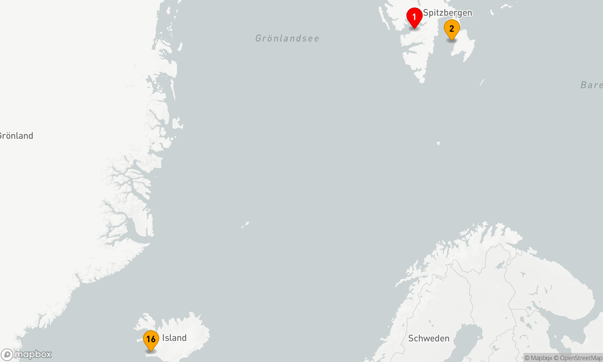 15 Nächte ab Longyearbyen bis Hafnarfjörður (CC260823)