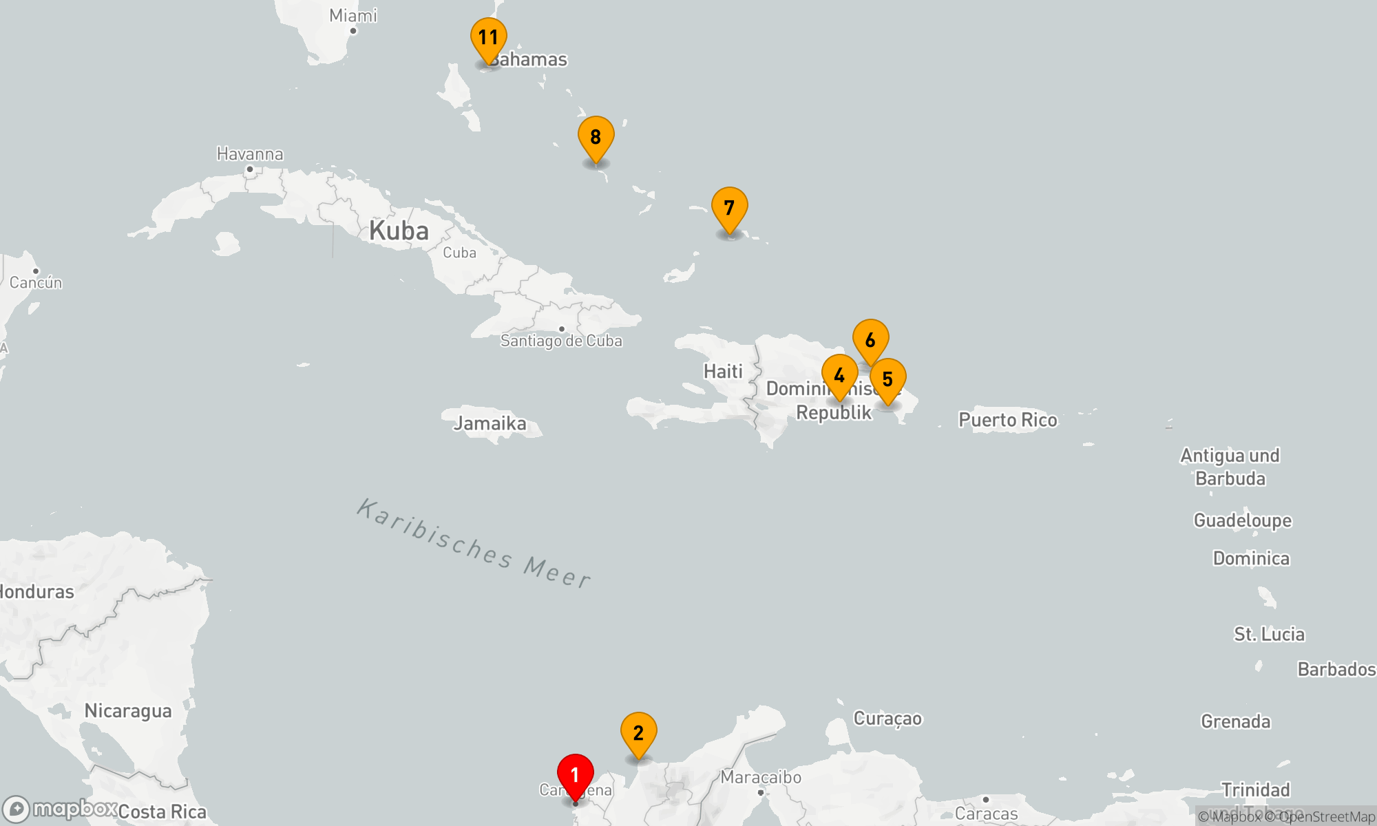 10 Nächte ab Cartagena (CO) bis Nassau (D1324043010)