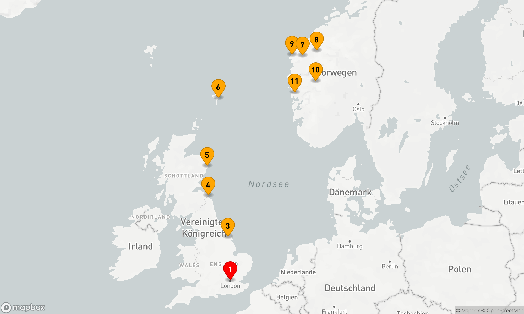 Von London nach Bergen: Eine Reise durch die norwegischen Fjorde