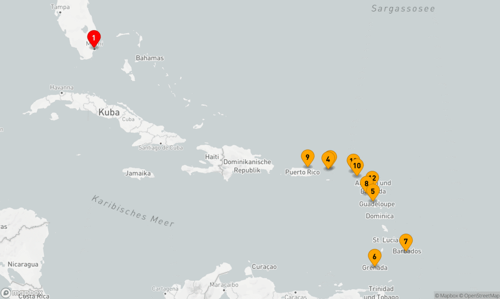 Karibische Inselträume ab Miami