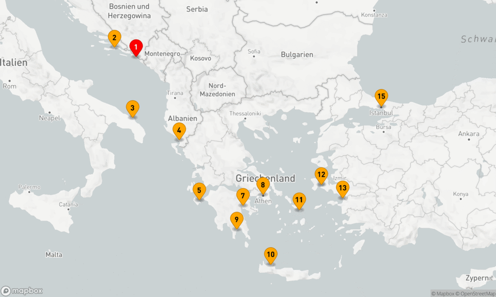 GRIECHENLAND, DALMATINISCHE FREUDEN & EPHESUS