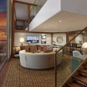 Seabourn Venture - Wintergarden Suite Wohnbereich